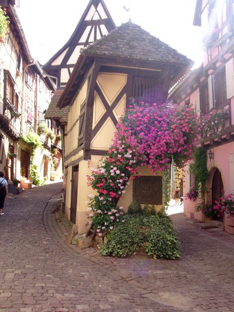 Balade  Eguisheim, beau village d'alsace - les ruelles
